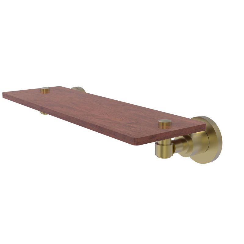 Arviso Accent Shelf, Satin Brass, 2.5" H x 16" W x 5" D