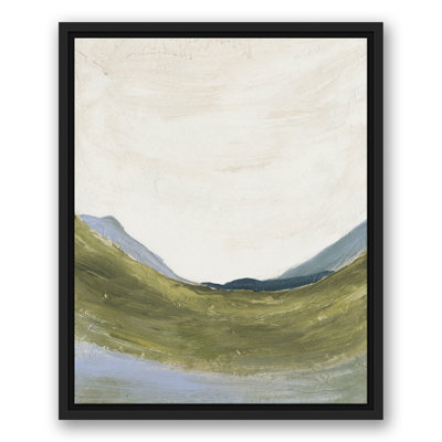 Paysage abstrait vert - peinture sur toile