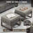 Bothwell 7-Pices Outdoor Sofa Seating Group With Swivel Chairs, Sofa,Ottomans And Cushions-1609477412-1609477408
