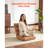 Floor Chair, 14 Adjustable Positions Folding Floor Gaming Chair with Back Support, Sturdy Metal Frame with Recycled Foam and Coral Fleece Surface, Multifunctional for Reading, Relaxing, Brown-129355354