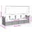 Patio Lounge Bed with Roof and Cushions Adjustable Day Bed Poly Rattan-923678847-923678833