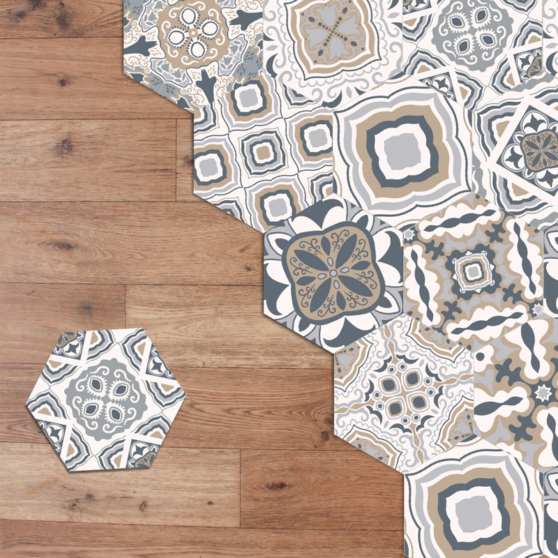 20cm W x 23cm L PVC Peel and Stick Mosaic Tile