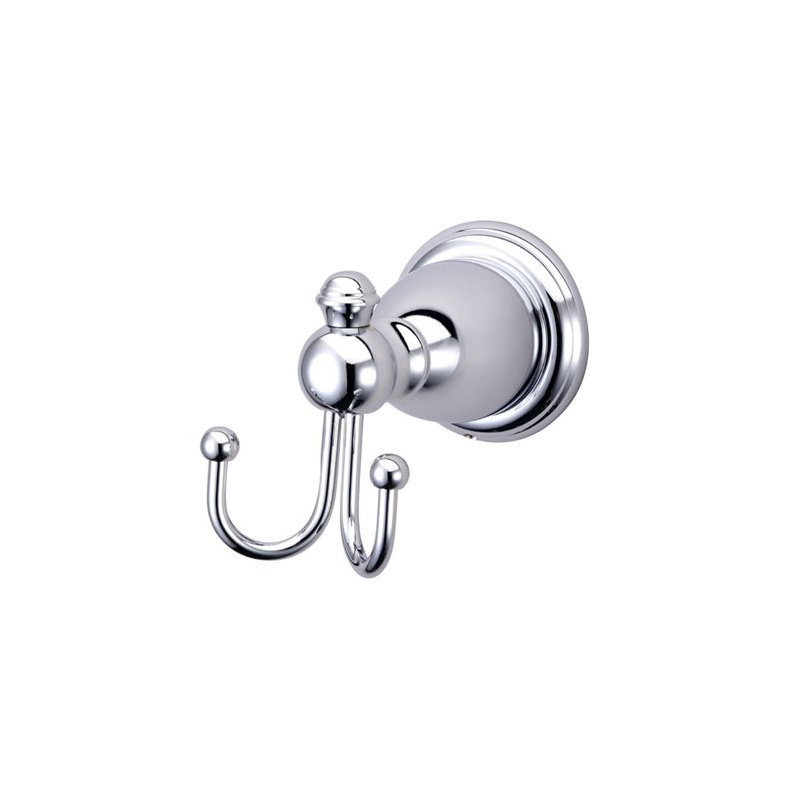 English Vintage Wall Mounted Robe Hook, Chrome