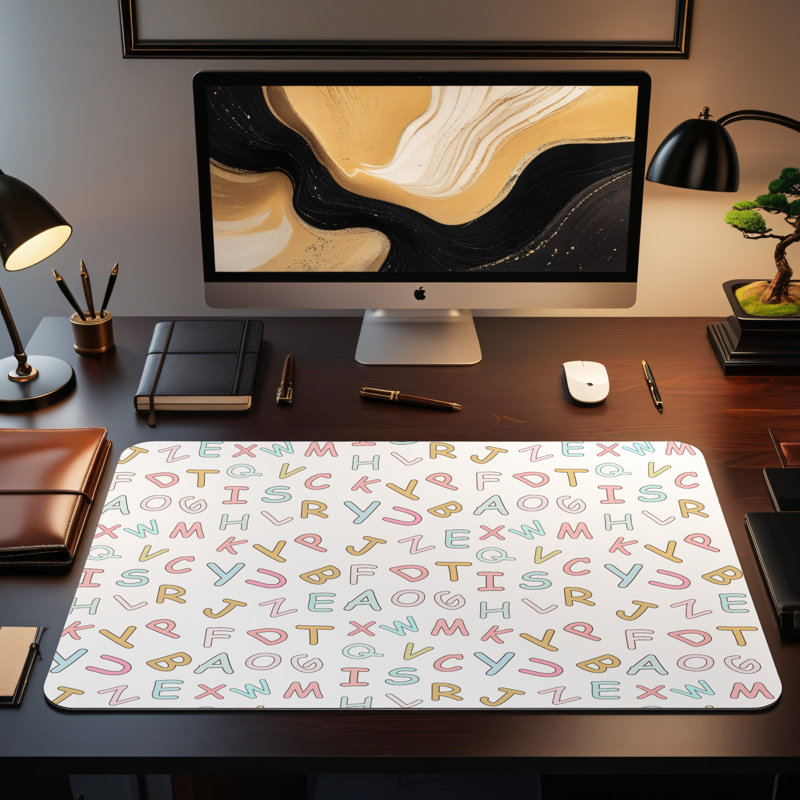 Polyester Desk Pad, 31.5x15.5