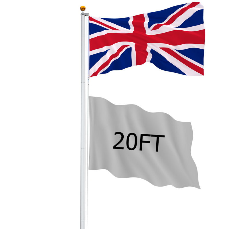 Belah Double Sided 600cm H x 5.1cm W Polyester Flag Set