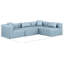 Canapé modulaire en similicuir 4 pièces Houswerth-94884272