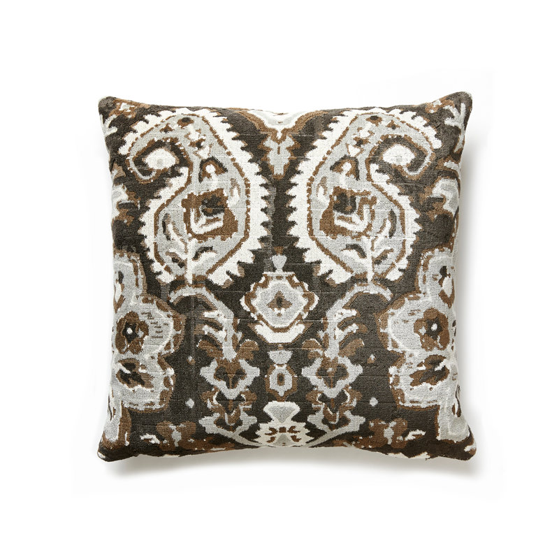 La Boheme Linen Square Pillow Cover & Insert, Smoke