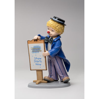Porcelain Clown Figurine