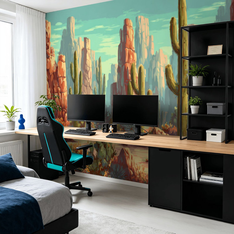 Papier peint adhésif auto-adhésif moderne pour la chambre à coucher Peel and Stick L 100 "x l 144"