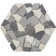 Random Sized Natural Stone Pebble Tile in Light Grey