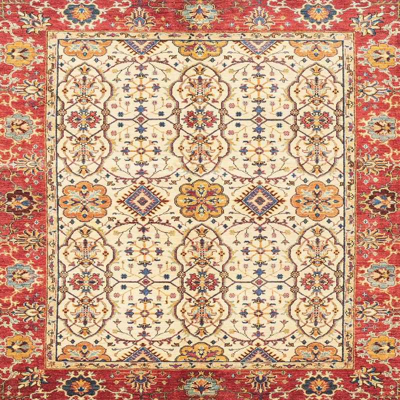Oriental Indoor Rug, Square 7'
