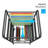3-Tier Metal Rolling File Cart With Lockable Wheels For Letter-Size Hanging Files