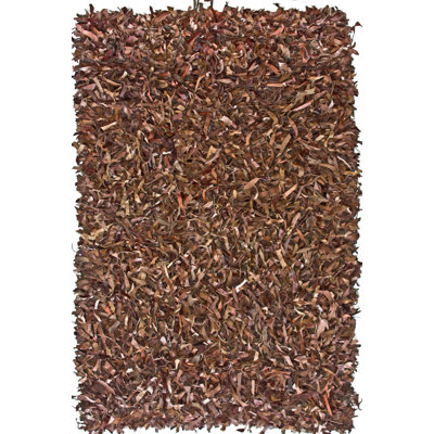Leather Shag Leather Indoor Rug