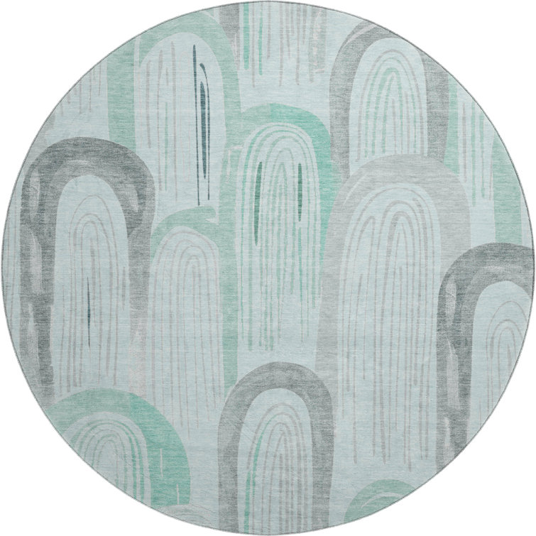 Premium Machine Washable Harjo AMF1588 Geometric Rug