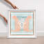 Casablanca to Paris Peach Shadowbox Animals Print by Oliver Gal, Black Frame, 12 x 12-1552217634-1552217644
