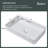 Beslend 24'' White Ceramic Rectangular Vessel Bathroom Sink