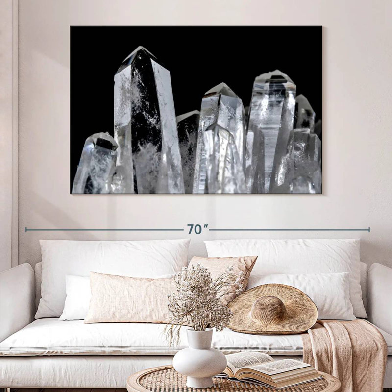 Alvord Clear Quartz Points, 34" H x 51" W