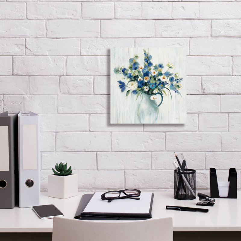 "Epic Graffiti" Coastal Bouquet Light "par Silvia Vassileva, art mural sur toile, 12 po x 12 po