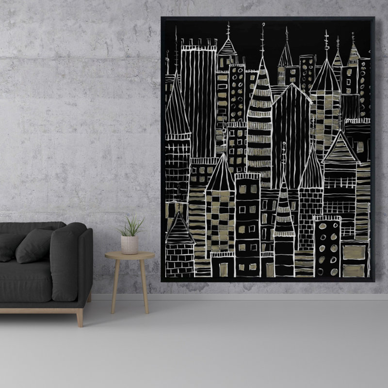 «Illustrative Dark City» sur toile