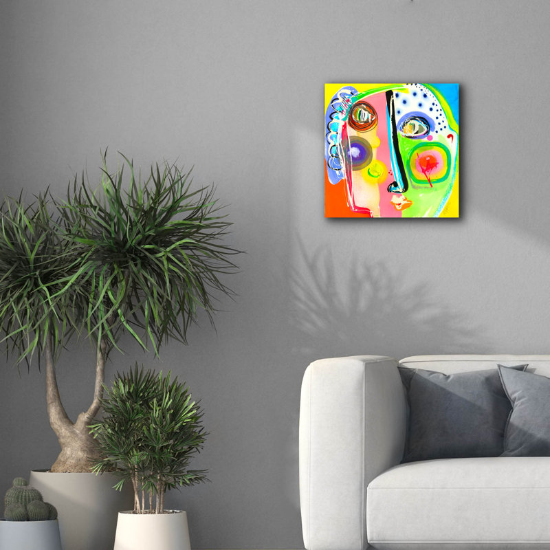 " Think Too Much " by Wyanne, 18" H x 18" W x 0.75" D