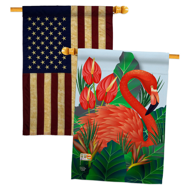 Drapeau de maison à 2 côtés en polyester / mélange de polyester 40 x 28 po