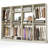 Seward Wood Closet System with Hanging Rods-1585465842