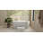 Badeloft 55" x 30" Freestanding Soaking Stone Resin Bathtub with Overflow and Drain BW-02-S-M in Matte White-71526203