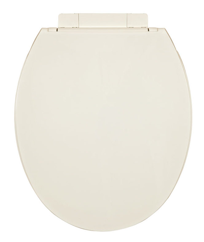 Luxury Round Toilet Seat and Lid, Biscuit / Linen