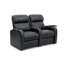 Causeuse de cinéma inclinable électrique en cuir véritable de 28 po de large avec porte-gobelet Komi-125516576-29303216