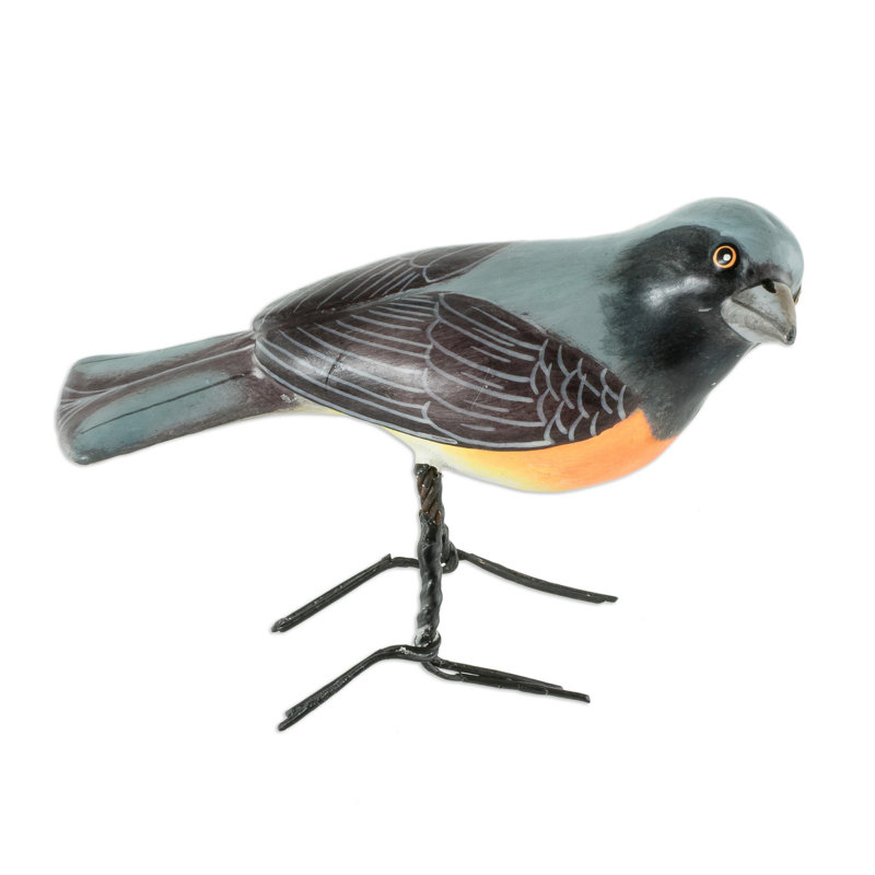 Petite sculpture en céramique Minivet