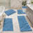 5 Piece Soft Absorbent Microfiber Bath Rug Set with Non-Slip Backing-1935903429