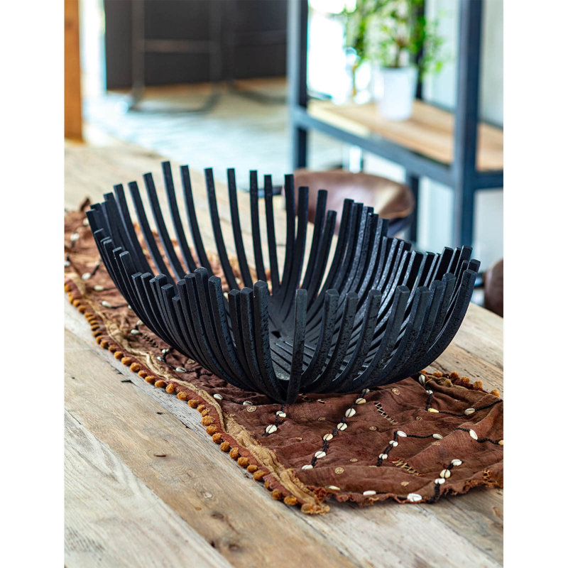Webbed Handmade Metal Decorative Bowl