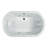 Anza™ Salon Chromatherapy 66" x 42" Drop in Combination Bathtub-40093354