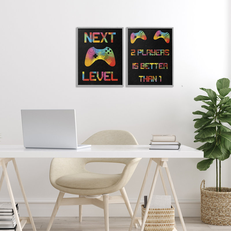 «Gaming Friends», ensemble de 2 giclées encadrées par Marcus Prime, Estampe numérique Farmhouse, H 14 po x l 11 po