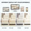 Canapé d'angle modulaire deux places en chenille avec deux poufs, bordure à volants et accoudoirs arrondis, beige