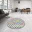 Tapis rose/bleu/vert à motifs Borgey-80783930