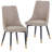 Calume Dining Side Chair – Modern Upholstered Dining Chair with High Back, Diamond Stitching, and Solid Oak Wood Legs, Ergonomic Kitchen & Dining Room Chair-308049306-308049303