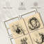 «Mighty African Animals», ensemble de 4 reproductions sur toile par Vintage Charm Collective-882826618