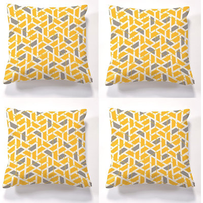 Aneshia Indoor / Outdoor Geometric Square Cushion