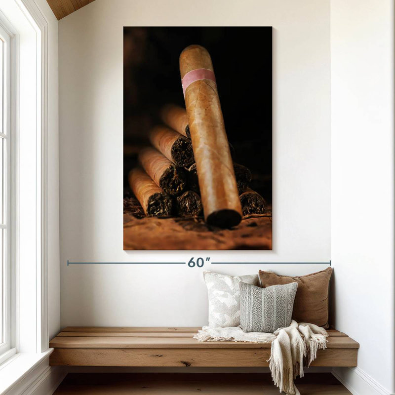 Senne Stacked Cuban Cigars, 51" H x 34" W