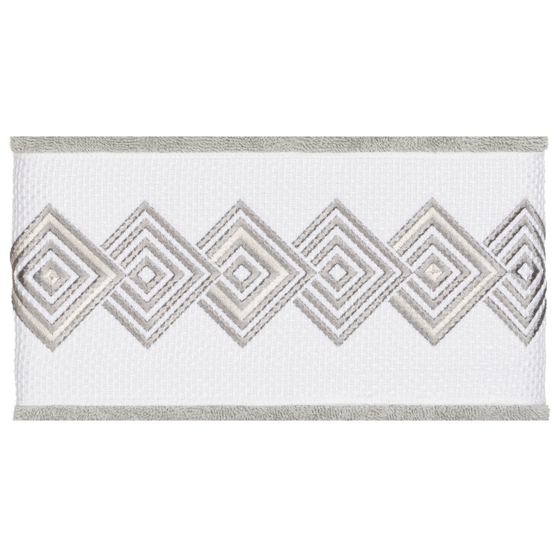 Noah 3 Piece Turkish Cotton Towel Set, Light Gray