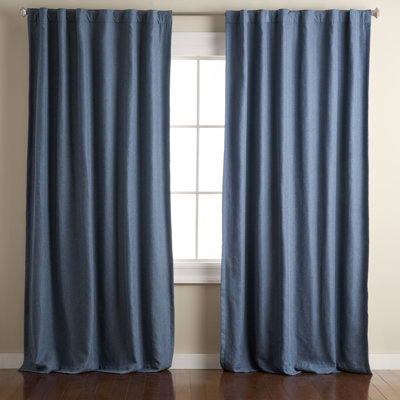 Ensemble de 2 rideaux occultants 100% lin uni Town & Country Country Arlo