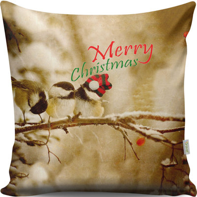 Coussin lavable de qualité supérieure, 17,0 x 17,0 pouces, 50% coton / 50% polyester, rembourrage en silicone, fermeture à glissière dissimulée | Doux, confortable et repassable | Parfait pour la décoration intérieure, le salon et la chambre à cou