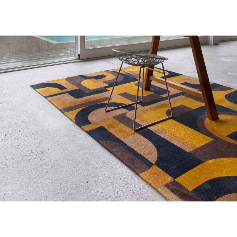 Geometric Recycled P.E.T Area Rug, Runner 80 x 250cm
