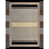 Area Rug in Beige/Rust