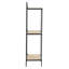 3 Piece Iron,Solid Wood Bracket Shelf