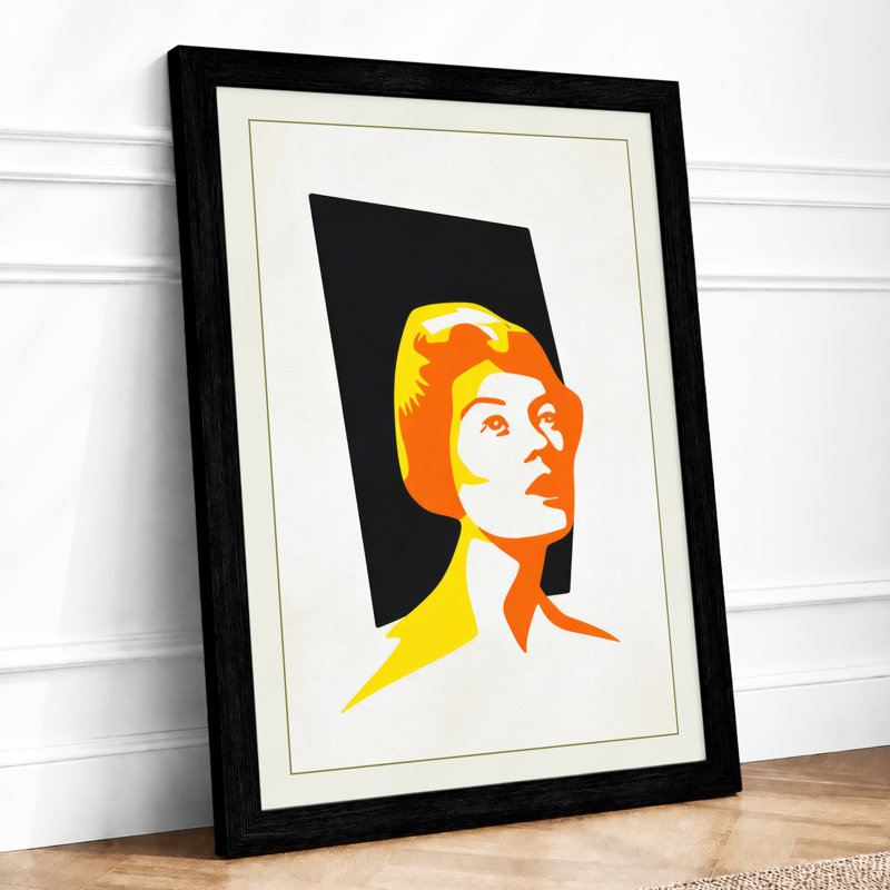 Bold Portrait Frame Art Deco - Framed Print, A4 - 29.7 x 21.0 cm, Black