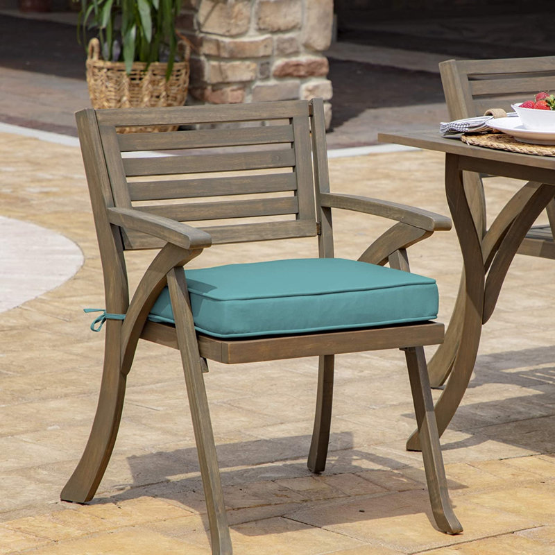 Outdoor 3.5'' Lounge Chair Cushion, Teal