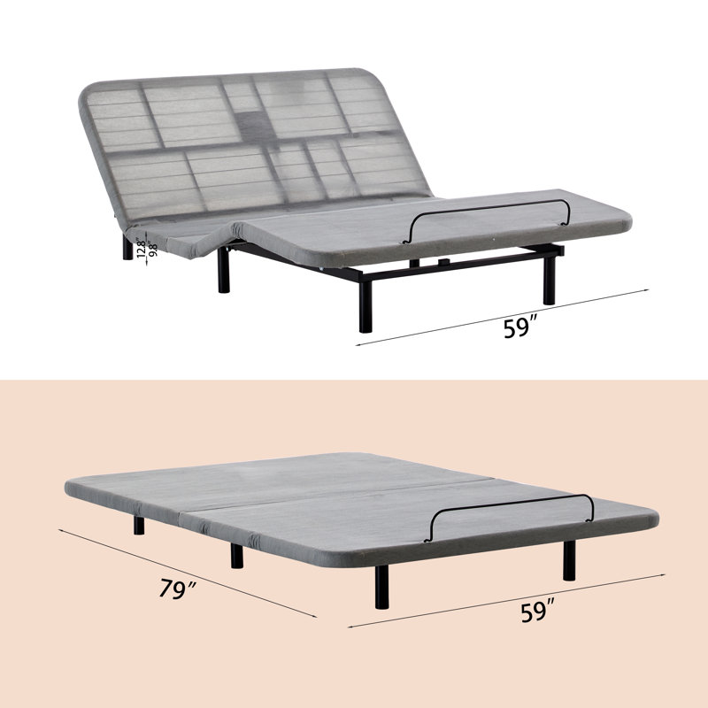 Structure de lit réglable, taille grand
