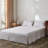 French Linen Bed Skirt Split Corner with Button Drop-135108452-135108449-135108450